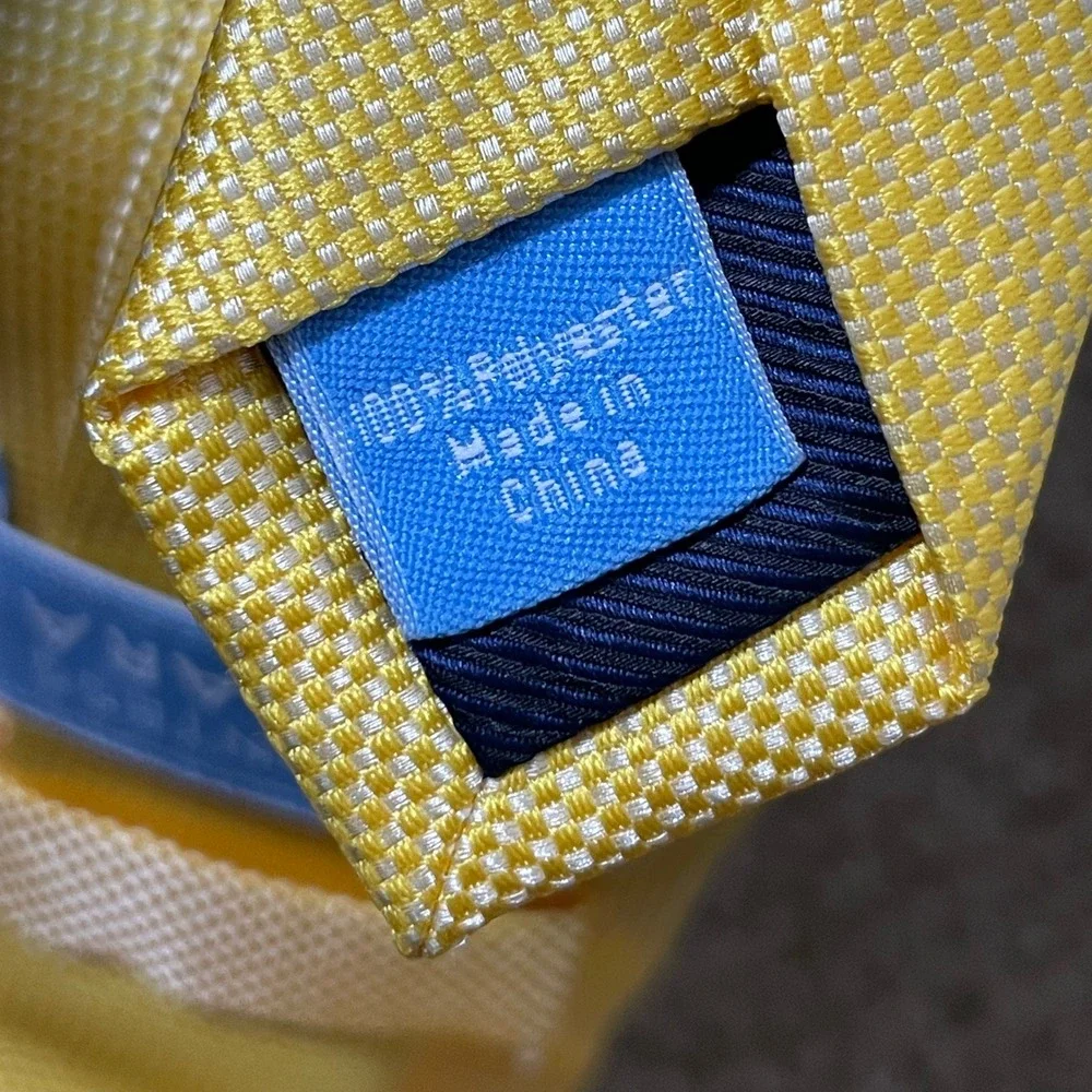 Countess Mara Necktie Mens OS‎ Yellow Preppy Dapper Solid Classic Tie Wedding